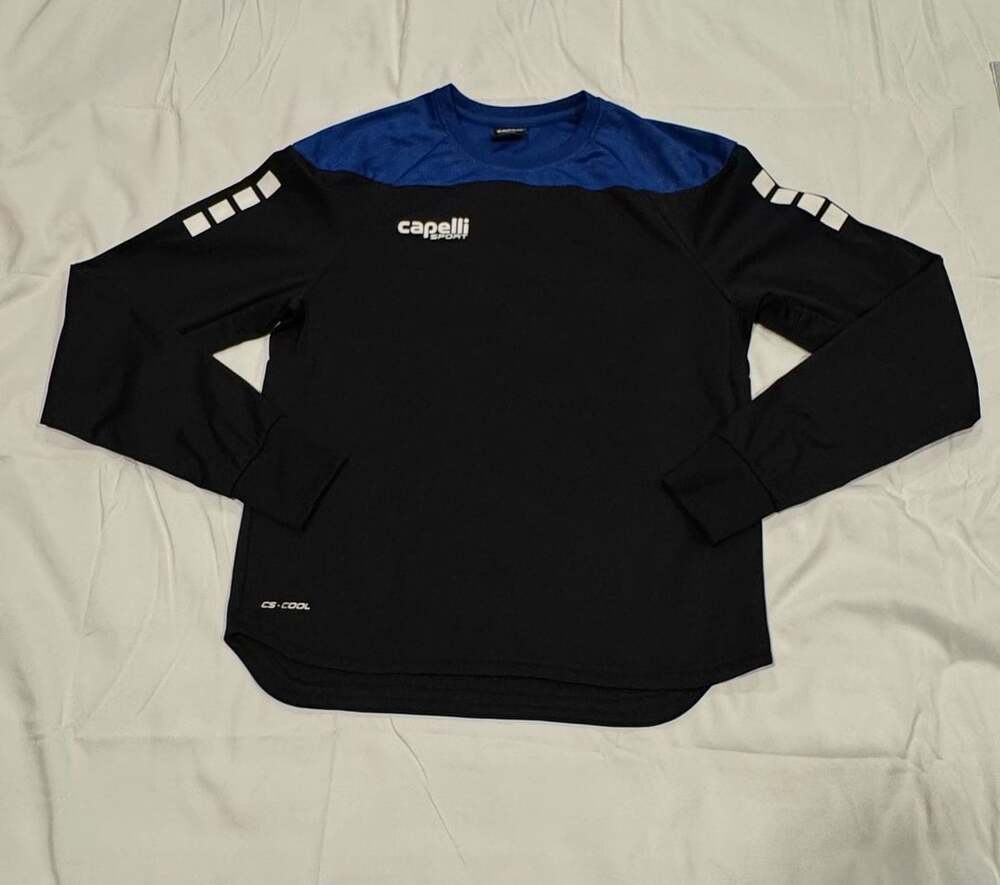 Capelli Sport Tribeca Poly Sweater Black Royal Blue Long Sleeve